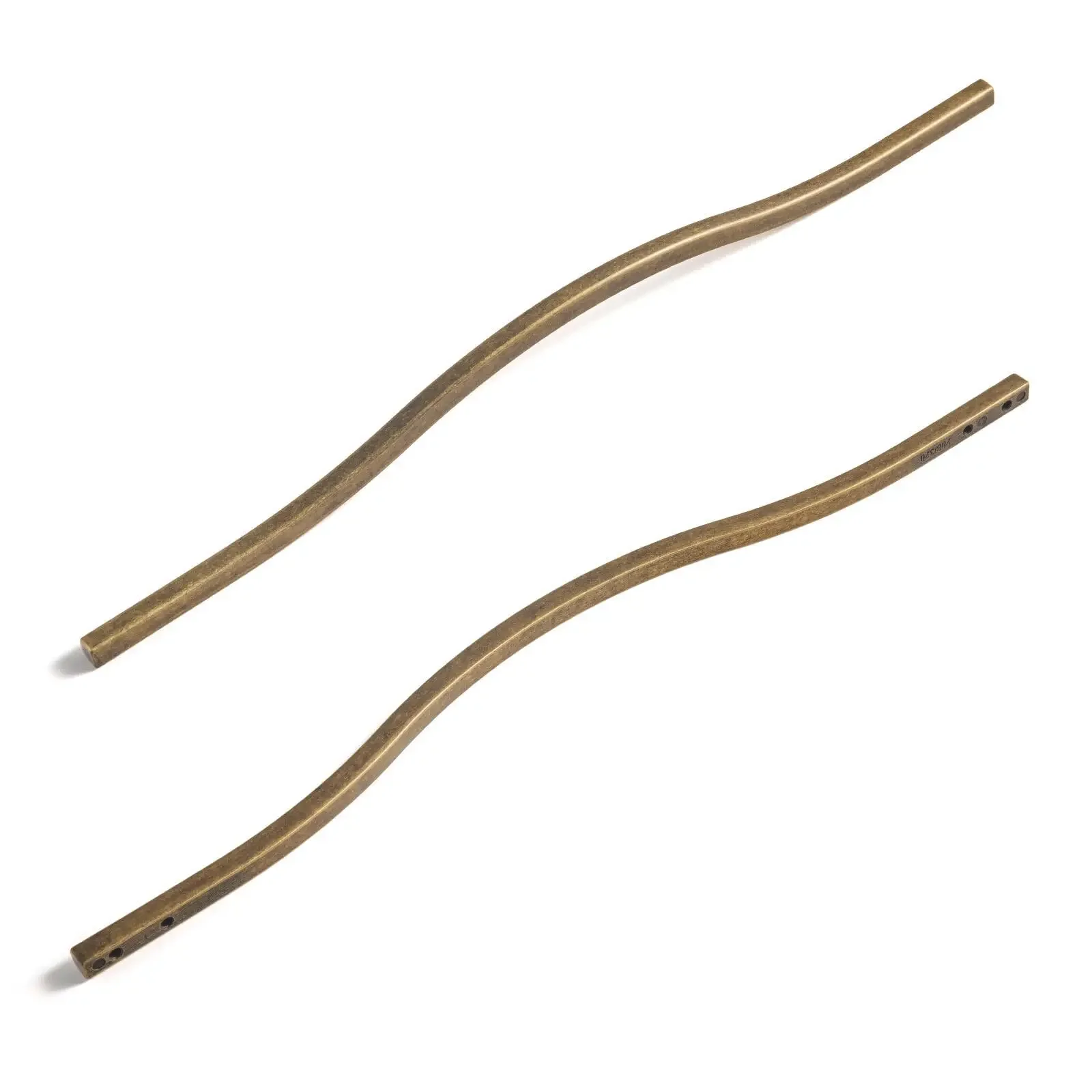 Goo-Ki Low Profile Antik Messing Schrank zieht Doppel loch Mitte (11.4 ''/12.6'') Zink legierung Griff für Schubladen schrank Kleider schrank