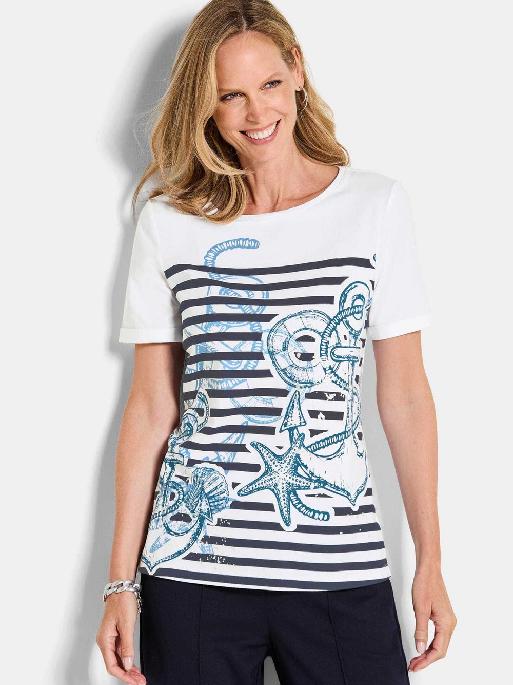 Goldner T-Shirts Damen weiß, 20 Image