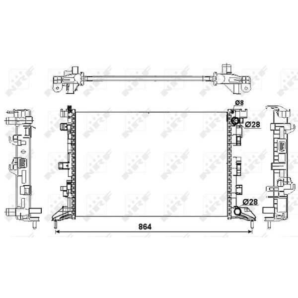 Radiateur Nrf 53066