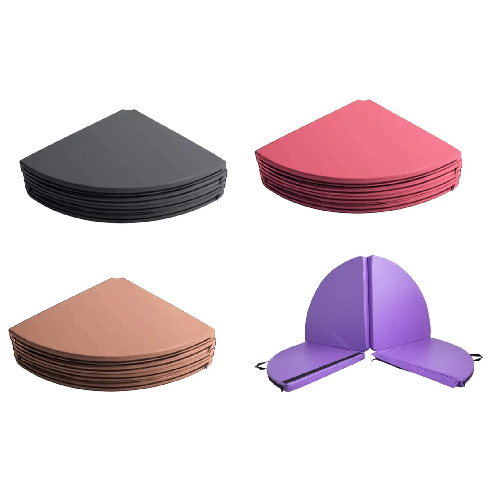 Folding Pole Dance Mat Portable Yoga Mat Women Pilates Fitness Strength Training Exercise Mat for Training Workout Home Gym