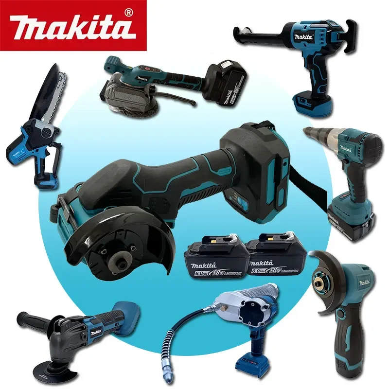 2026 Makita Bürstenloser Schleifer, Butterpistole, Kettensäge, Aufblaspistole, Silikonpistole, Schneidemaschinen-Set für 18V Akku Image
