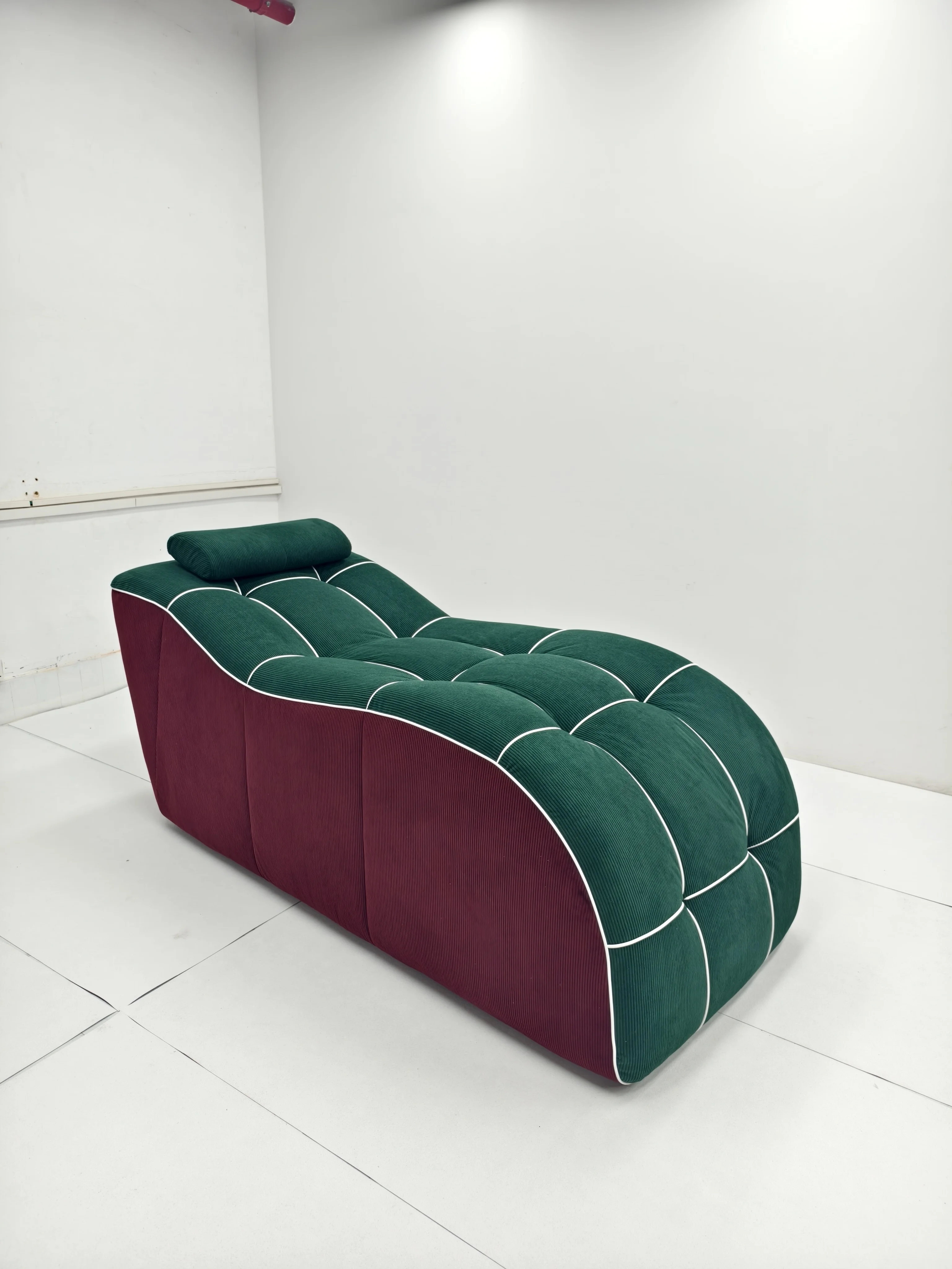 Vakuumkomprimierter Chaiselongue-Sessel, platzsparendes, formstabiles, weiches Lazy Sofa für Wohnzimmer, Apartment, kleine Räume Image