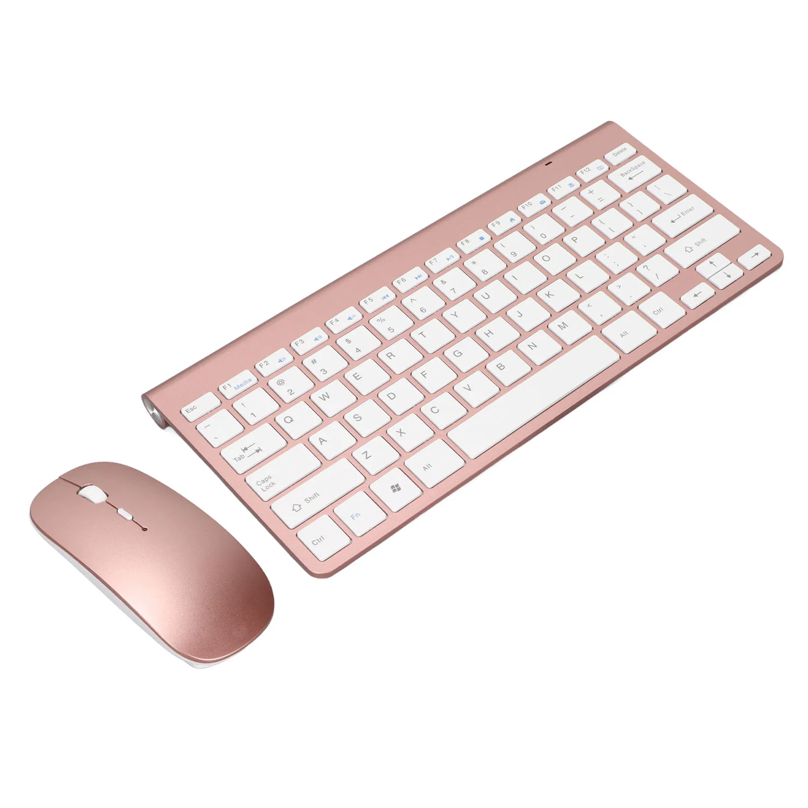 Kabelloses Maus-Tastatur-Set 2,4G Wireless 78 Tasten USB Dünne Geätzte Tastenkappen Ergonomische Stummschalttaste Computer-Tastaturen Maus Image