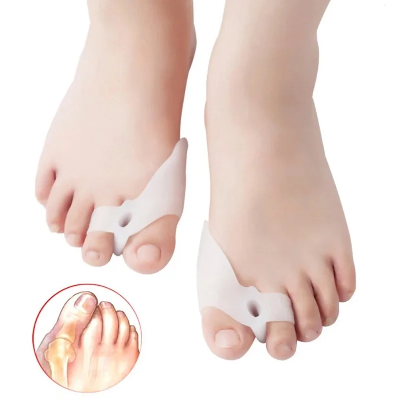 1 Paar Silikon-Großzehenspreizer, Gel-Hallux-Valgus-Schutz und Zehentrenner für Sofortige Schmerzlinderung, Fußpflege bei Hallux Valgus, Unisex Image