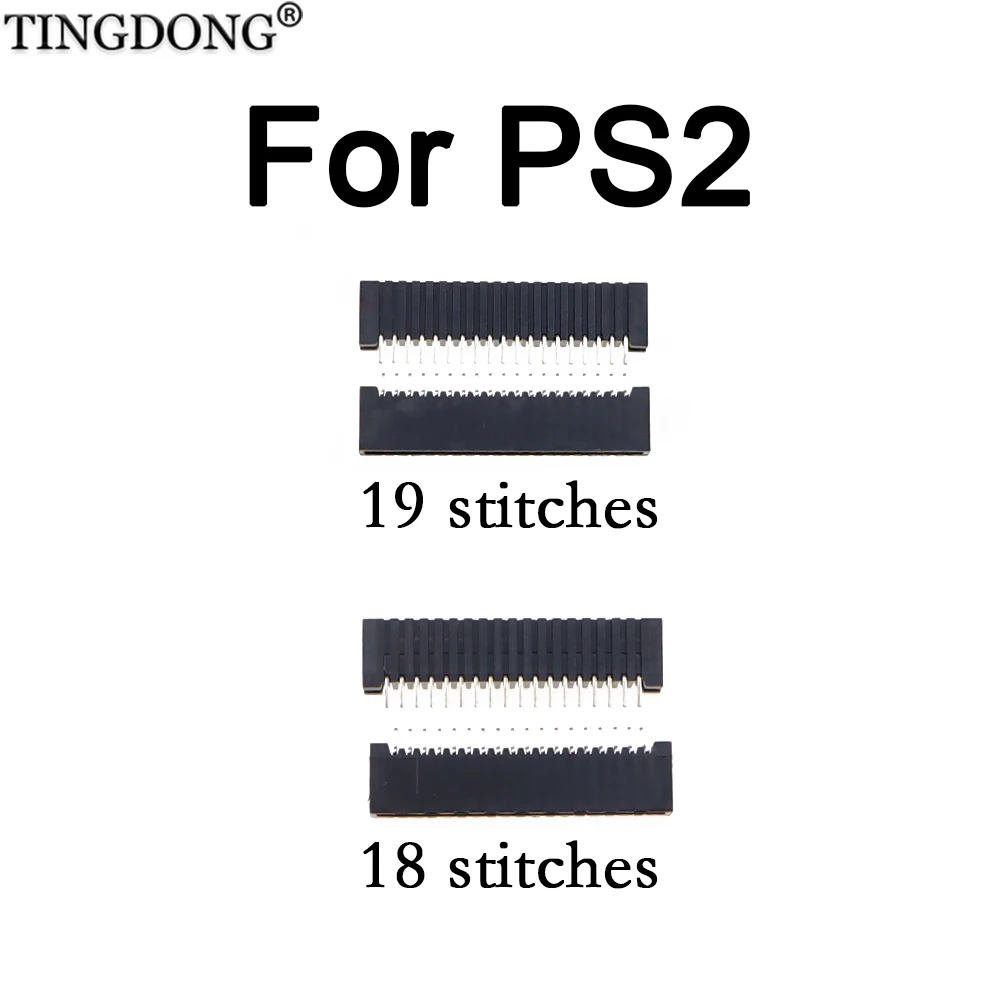 10 Stück 18-Pin 19-Pin Tastenfolienschalter für PS2-Controller, passend für PS2 18-Pin 19-Pin, Schwarz