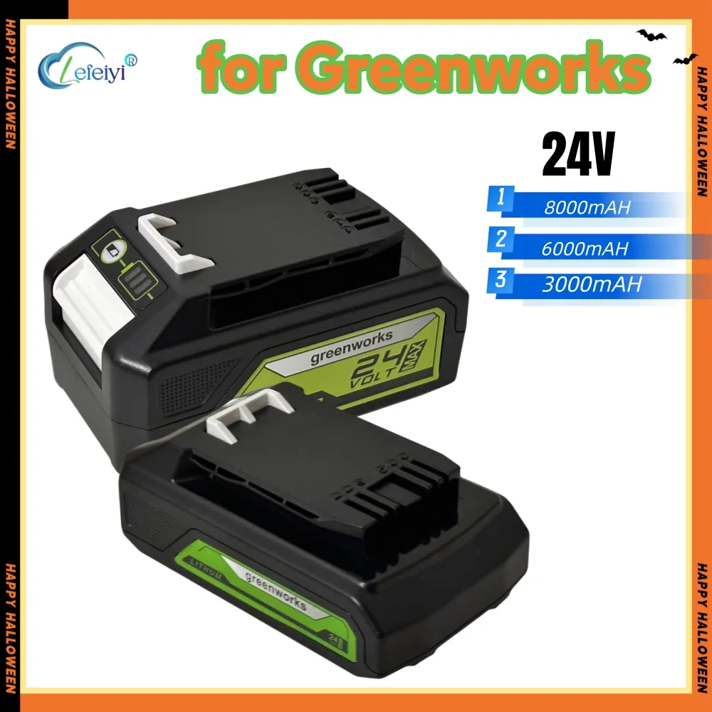 24V 8000mAh Li-Ionen-Akku für Greenworks 24V 48V Elektrowerkzeuge 29842 29852 29322 20362 MO24B410 MO48L4211 Image
