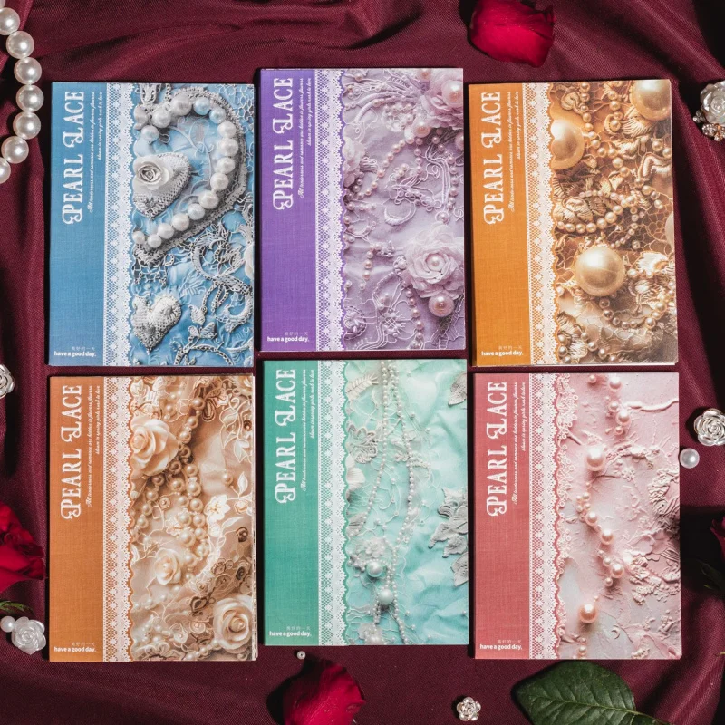 30 Stück Packung 3D Simuliertes Spitzenmaterial Papier Wasserfestes und Verschleißfestes Material Journal-Basis Verzierung Hochwertiges Zubehör Image