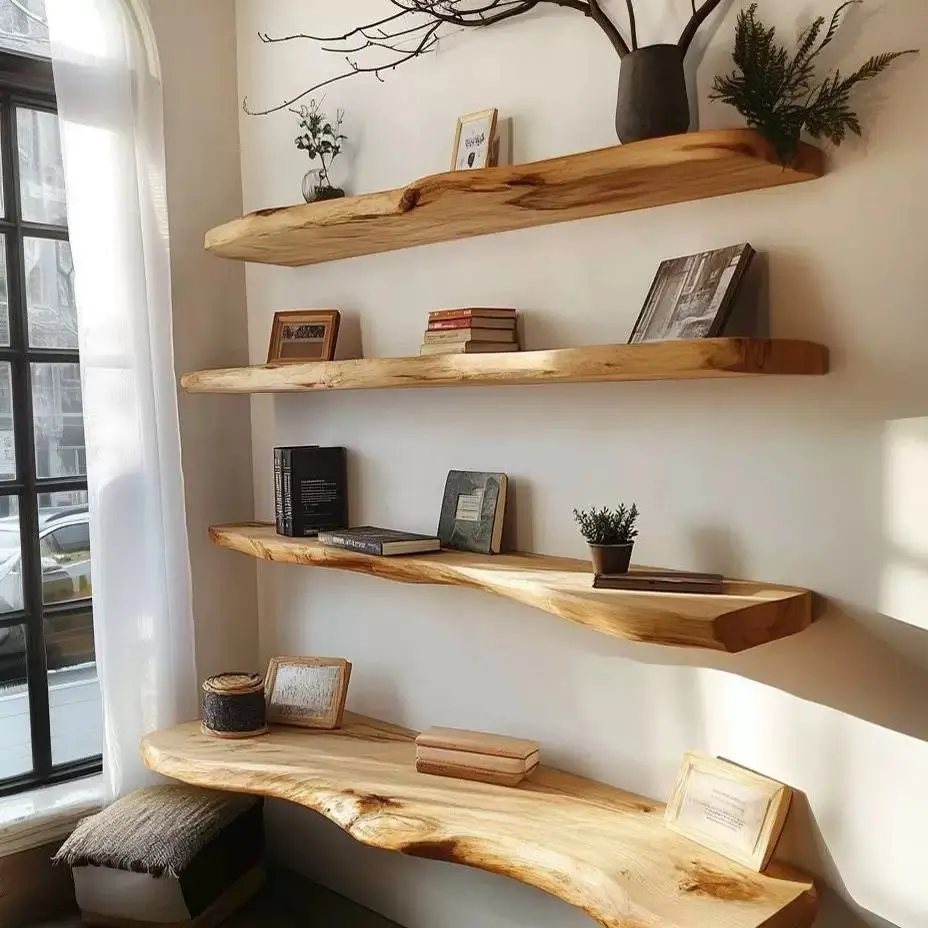 Wandregal, Trennwand, Bodenregal, mehrstöckiges Aufbewahrungsregal, Wohnzimmer, Schlafzimmer, Bücherregal Image