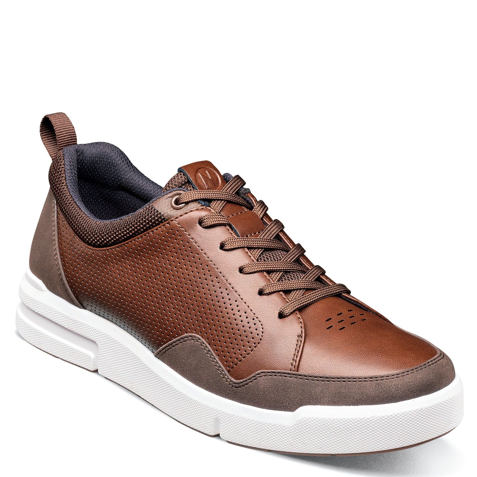 Nunn Bush Kore City Rally Moc Toe Lace to Toe Sneaker - Mens 8.5 Brown Oxford W