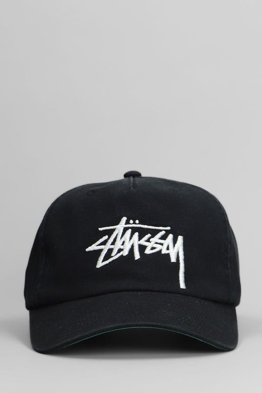 Hats In Black Cotton - Black - Stussy Hats