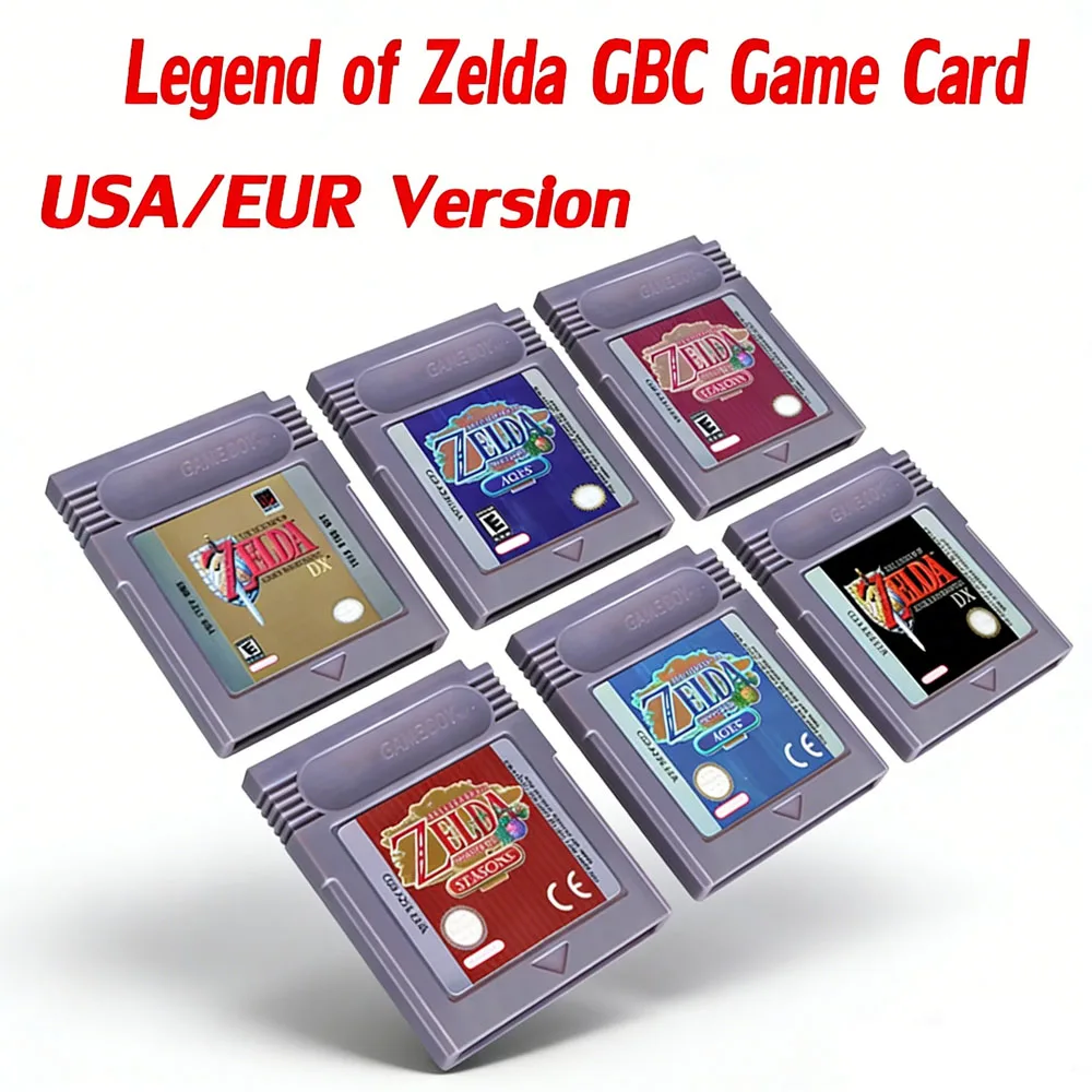 GBC Card 16 Bit Video Game Cartridge Console Card for Gameboy Awakening Oracle of Seasons Classic Game English Version