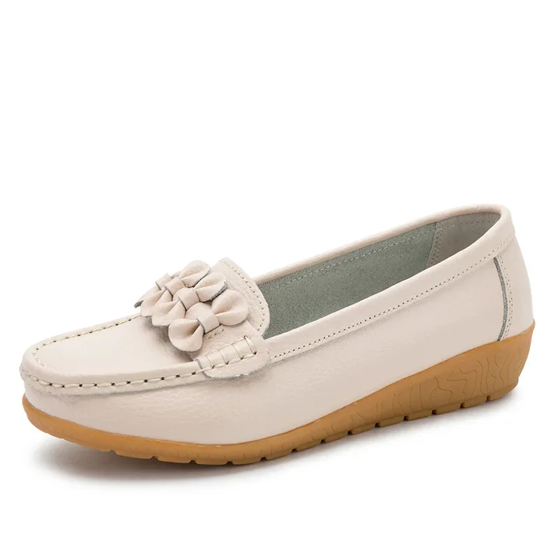Madam Mom'S neue lässige und modische, bequeme Slipper mit flacher, weicher Sohle für Frühling und Sommer sowie Lederschuhe in den Größen 35-44
