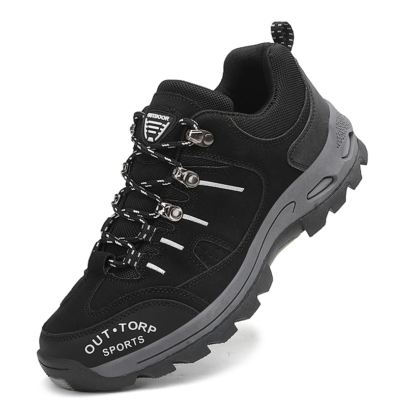 Outdoor-Kletterschuhe für Herren und Damen, warme Wanderschuhe, große Schuhe, rutschfeste Gummisohle, Ultrafaserfutter, Sportschuhe