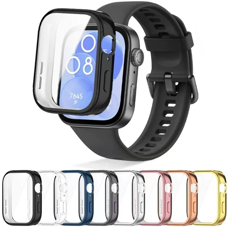 Weiche TPU-Hülle für Huawei Watch Fit 3, All-inclusive-Schutzhülle für Huawei Watch Fit 4/4 Pro, Anti-Fall-Zubehör. Image