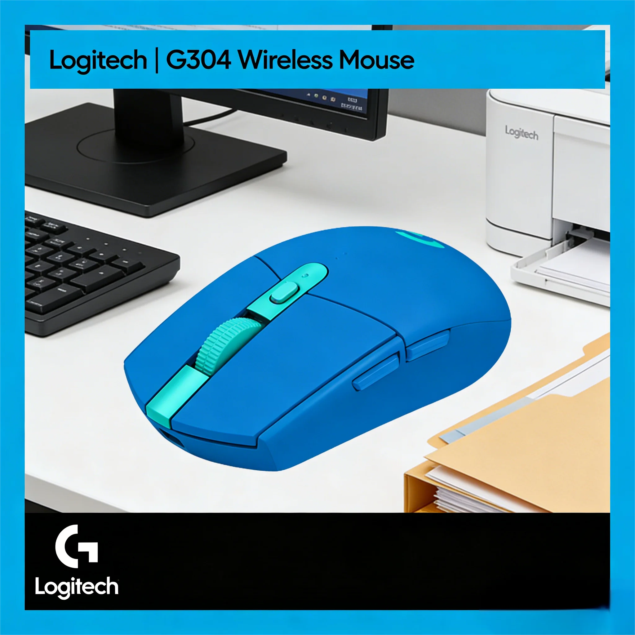 Logitech G304 /G305 Kabellose Gaming-Maus mit Ultra-Langer Standby-Zeit für Büro & FPS-Gaming Image