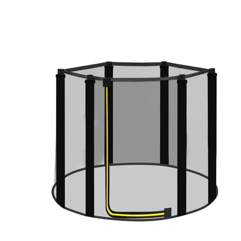 Trampolin Sicherheit Net UV-Beständig Garten Trampolin Ersatz Net Für 1,2 M/1,4 M/1,5 M 6 pole Trampoline (Nur Schutz Net Image