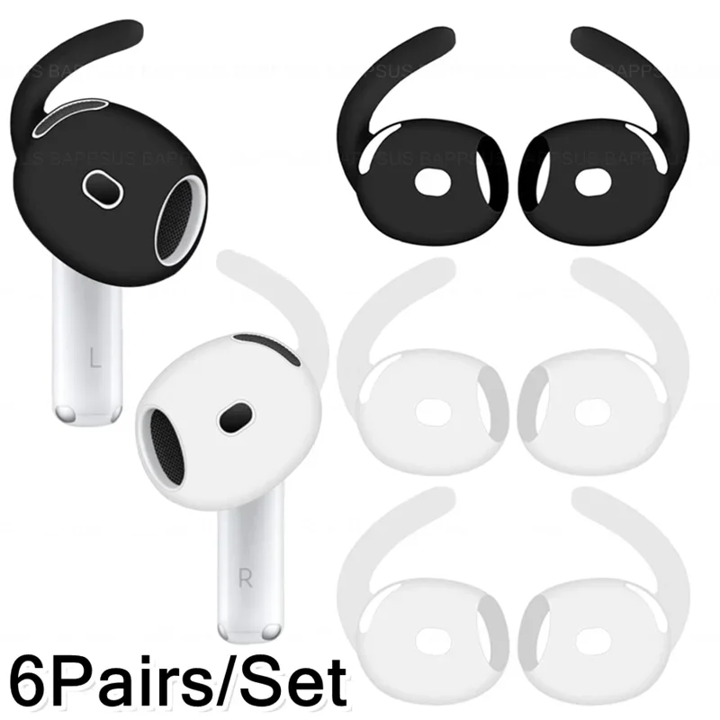 Für Airpods 4, Ersatz-Ohrstöpsel, Hakenabdeckung, Anti-Verlust-Ohrkappen für Apple AirPods 4, weiches Silikon, weiche In-Ear-Anti-Rutsch-Ohrbügel Image