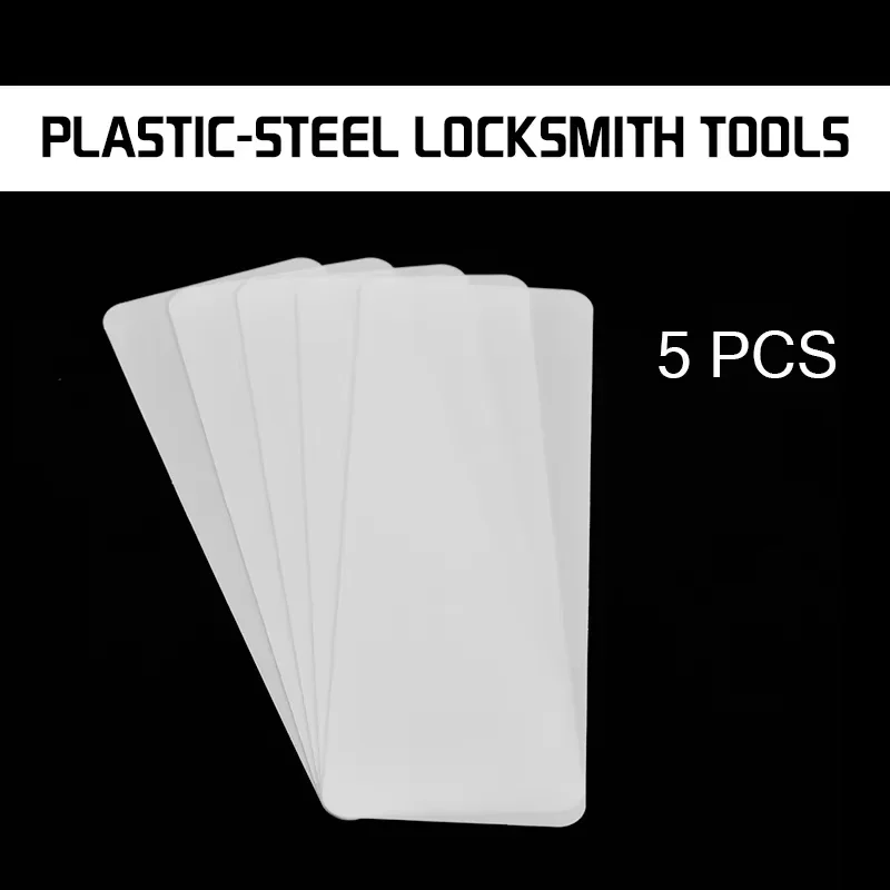 5 Stück 230mmx80mm Kunststoff-Stahl-Einsatzplatten Schlosserwerkzeug Nano-Kunststoff-Stahl-Türöffner Bypass-Werkzeug Schloss-DIY-Öffner Image