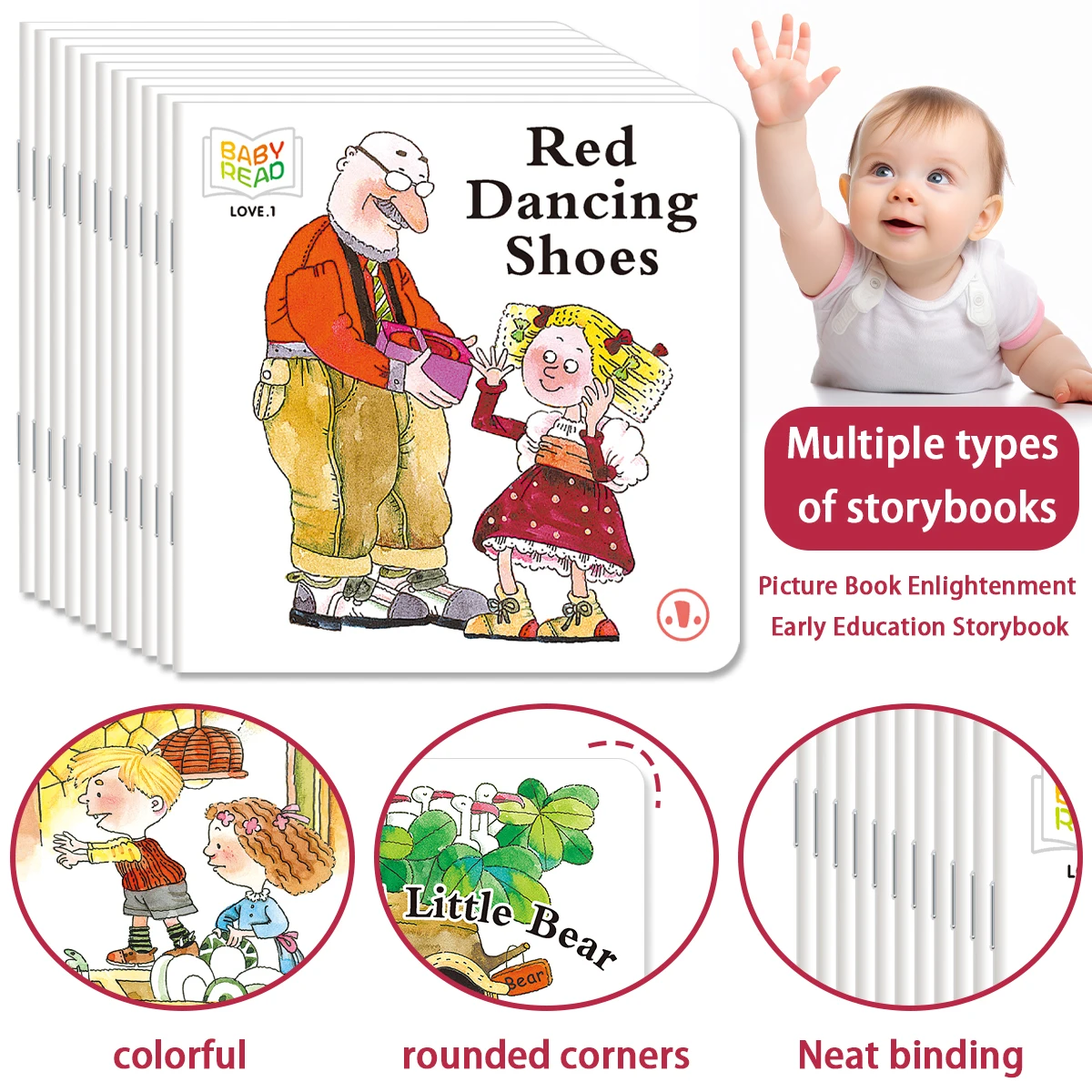 Buntes Erleuchtungs-Geschichtenbuch, die eine intelligente Kindheit für Babys öffnen Image