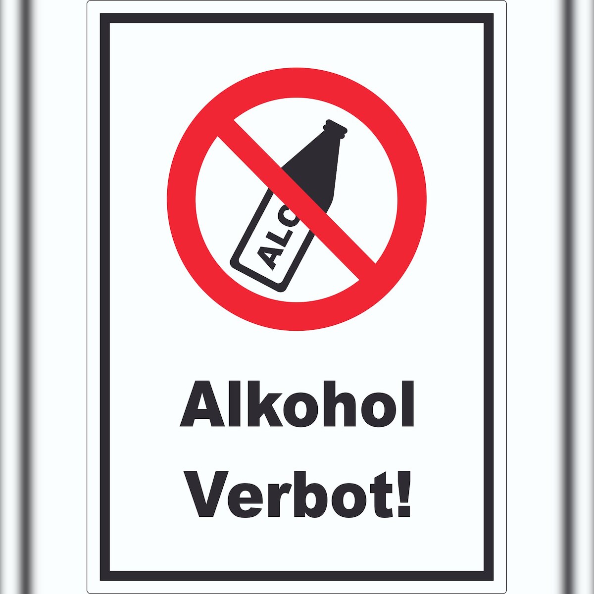 HB-Druck Alkohol verbot Aufkleber A1 (594x841mm) Image