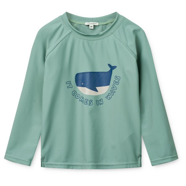 LIEWOOD - Kid's Noah Placement Longsleeve Swim Tee - Lycra Gr 134 türkis