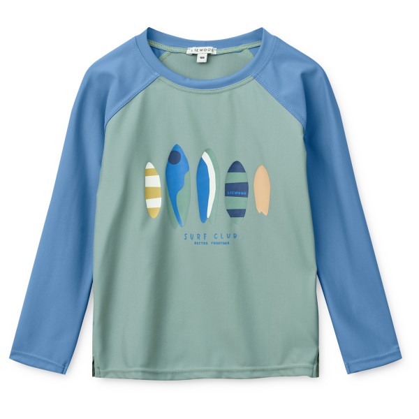 LIEWOOD - Kid's Noah Placement Longsleeve Swim Tee - Lycra Gr 116 türkis/blau
