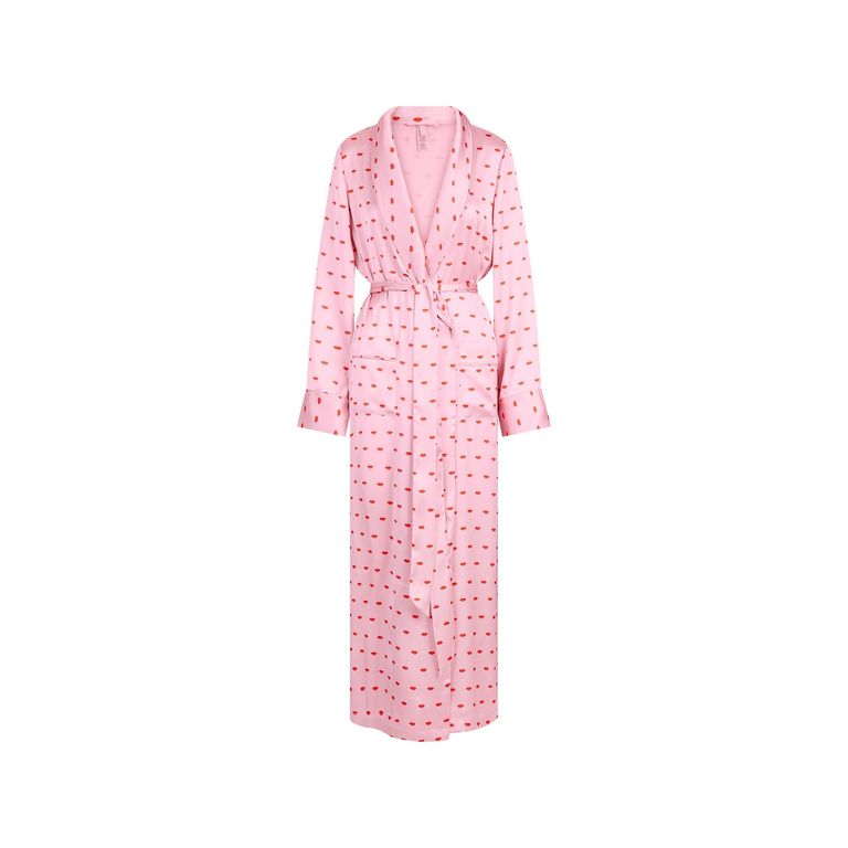Long Robe - Pink - Skims Nightwear