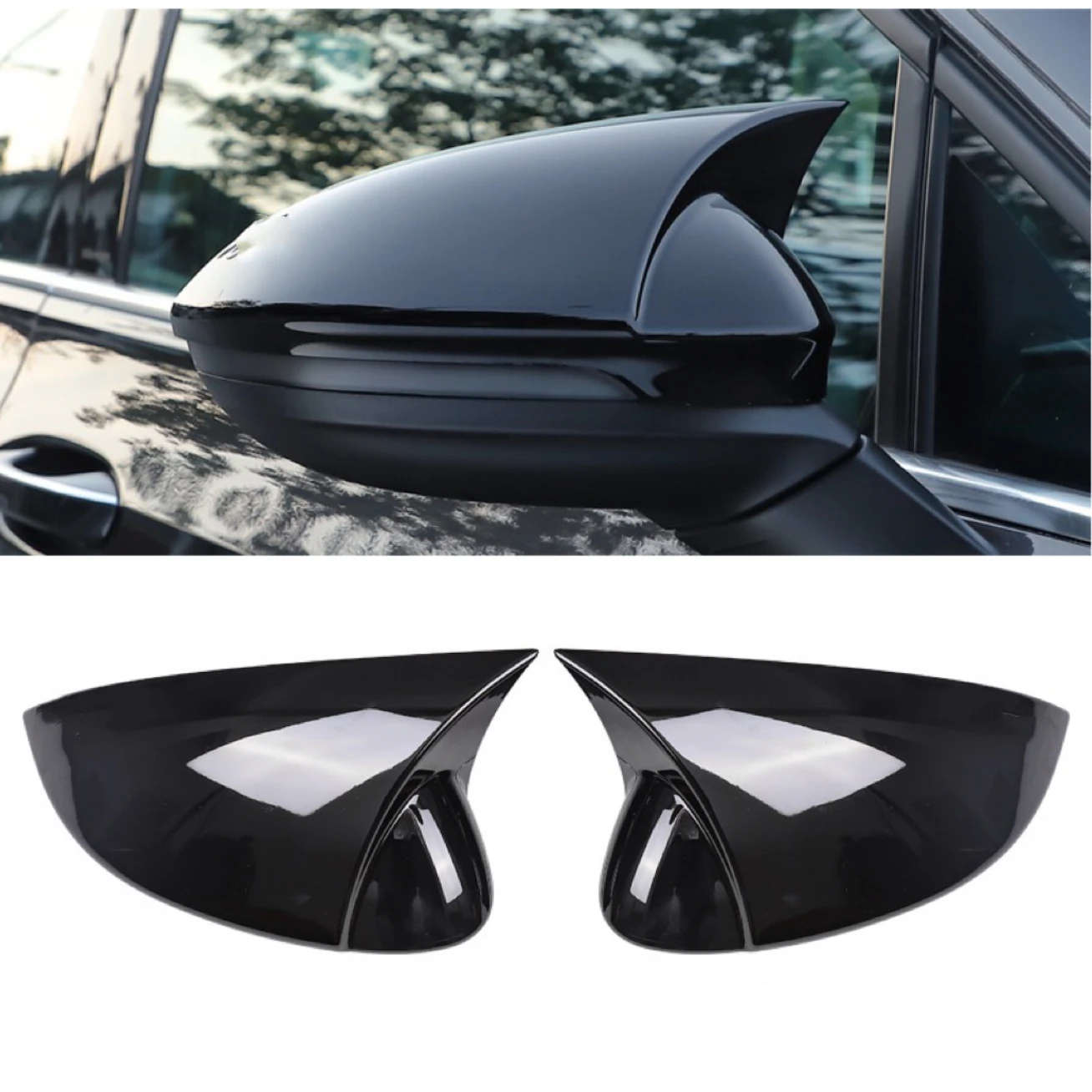 Misura Per VW Volkswagen Golf 8 MK8 GTE GTD GTI R-Line 2020 ~ 2022 Copertura Dello Specchio Retrovisore Trim Laterale Tappi di Copertura Dello Specchio Auto