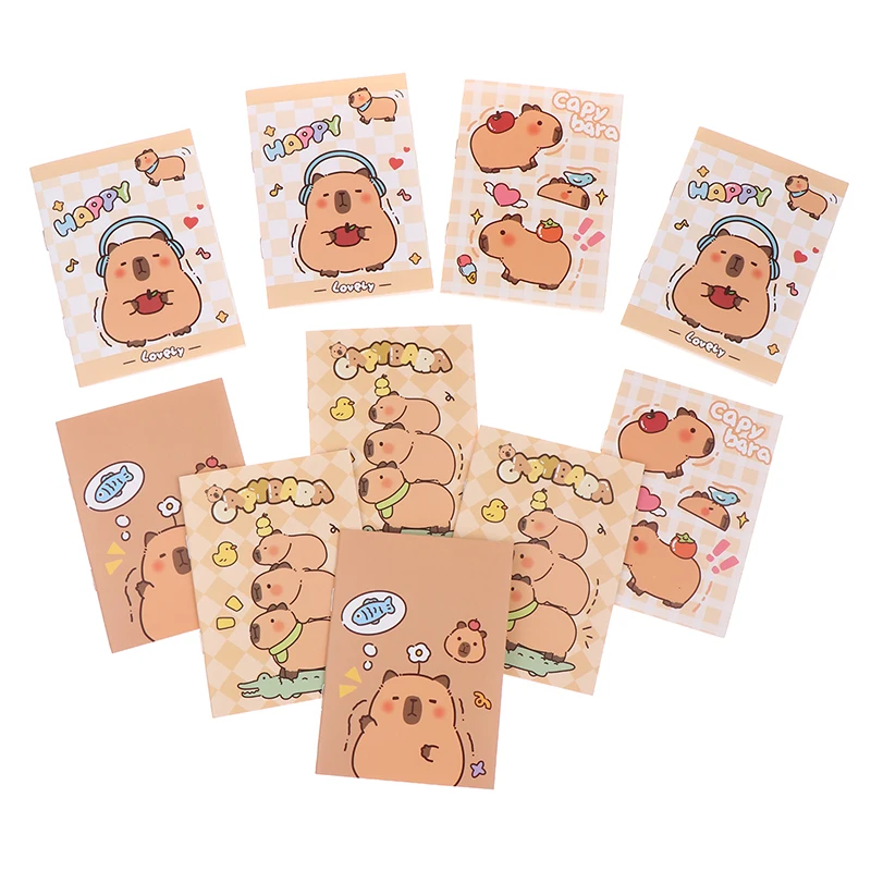 Miniatur-Capybara-Taschennotizbücher – 20er-Set – Kawaii-Briefpapier-Geschenkidee Image