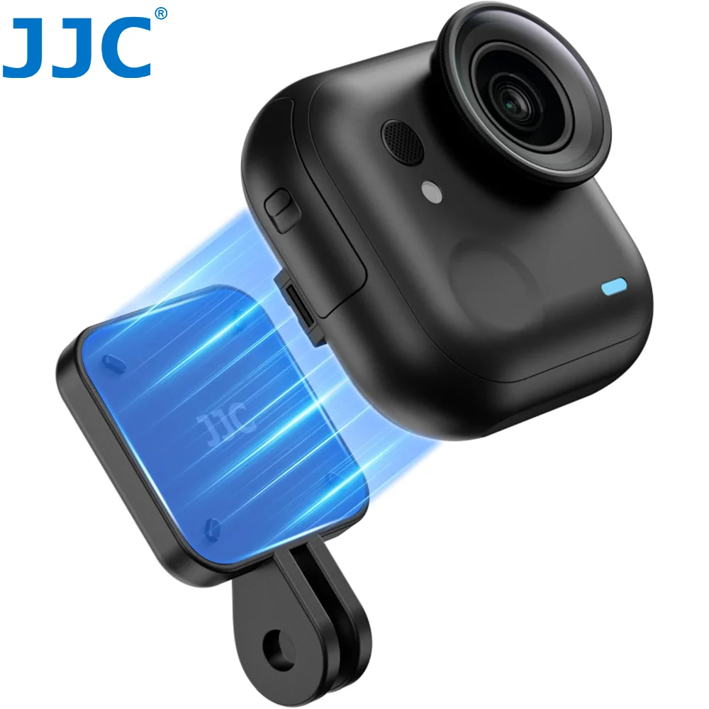 JJC Schnellmontage-Magnetfuß für Insta360 Go Ultra Zubehör Magnetischer Montageadapter Faltbare Lenkhalterung Basis Image