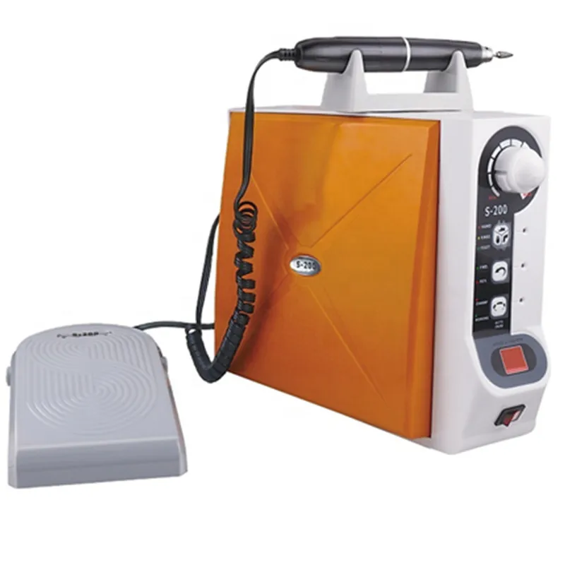 60000 U/min Dental-Mikromotor mit starker Bohrmaschine, Mikromotorsteuerung, bürstenlose Hochgeschwindigkeits-Zahnpoliermaschine, Orange Image