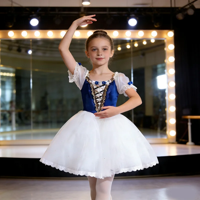 Ballettkostüm für Kinder, TUTU-Rock, klassischer Ballett-Petticoat für Erwachsene, voluminöser Rock, Ballkleid für Wettbewerbe Image
