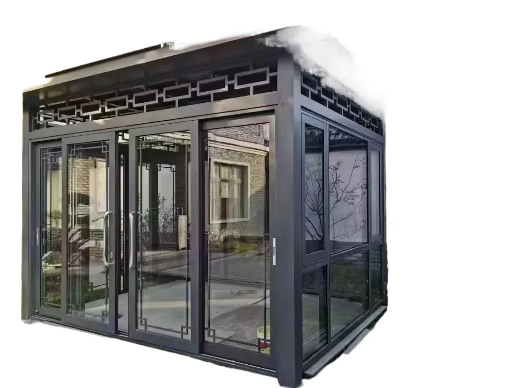 Erweiterbares mobiles, tragbares, faltbares Isolations-Garagenhaus/Gartenhaus mit Anbau Image