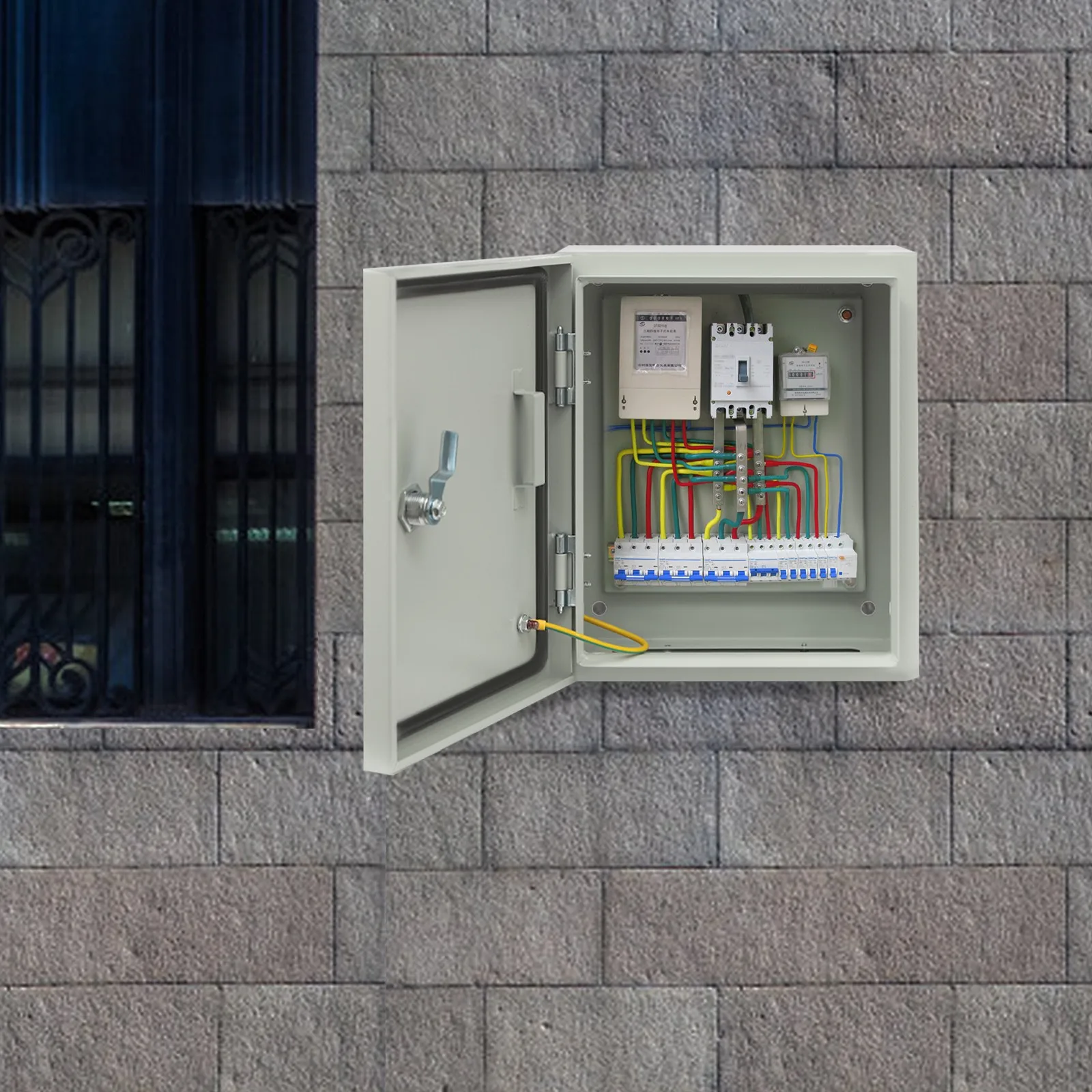 IP50-55 Wasserdichte Elektrobox aus Kaltgewalztem Stahl zur Wandmontage für Innen- und Außenbereich Anschlussdose Image