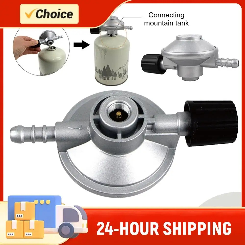 Niederdruck-Gasregler mit Schlauchanschluss 7/16 Zoll, Steuerventil für Campingkocher, Grill und Heizgerät Image