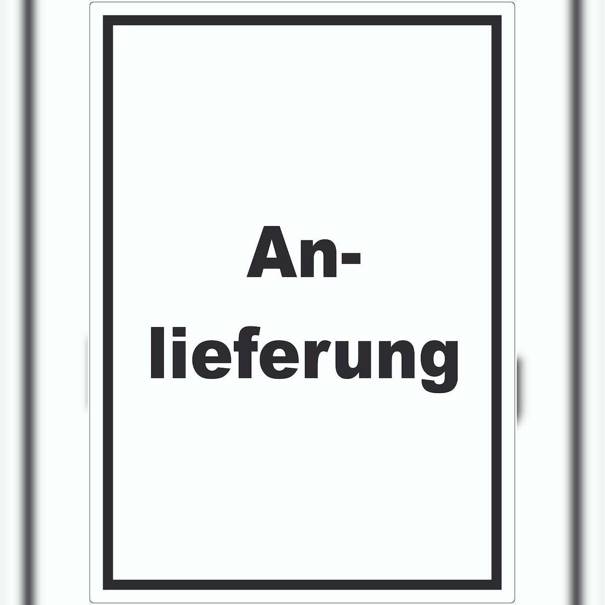 HB-Druck Anlieferung Aufkleber mit Text Annahme hochkant A4 (210x297mm) Image