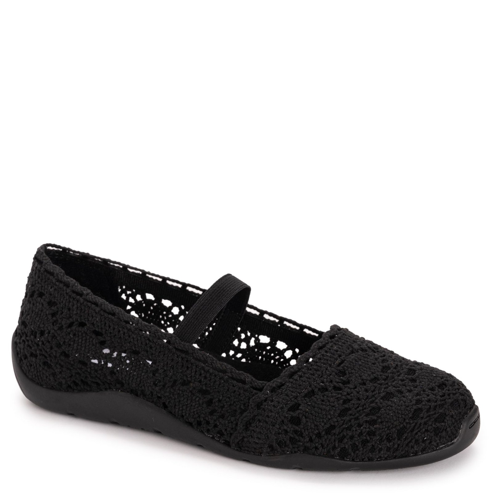 MUK LUKS Shelby Ballerina Shoe - Womens 9.5 Black Slip On Medium