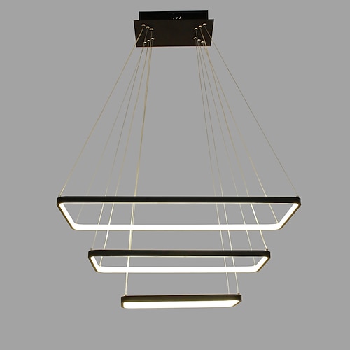 80 cm dimmbare Pendelleuchte LED geometrische Form linear Wohnzimmer Esszimmer 110-120V / 220-240V Image