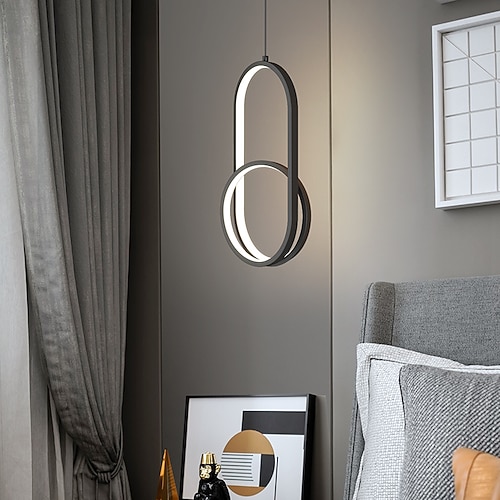 21 cm Pendelleuchte LED Aluminium geschichtet Modern Style Classic 220-240V Image