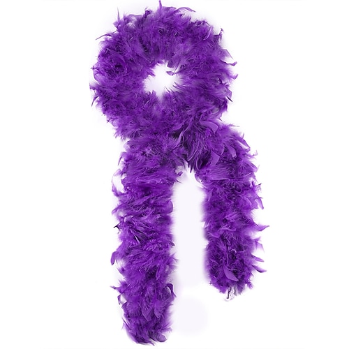 Damen Mardi Gras Federboa in mehreren Farben Weich und leicht Perfekt für Karneval und Maskerade Bälle Image