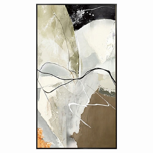 Handgefertigtes, handgemaltes Ölgemälde, Wandkunst, moderne abstrakte Gemälde, Heimdekoration, Dekoration, gerollte Leinwand, kein Rahmen, ungedehnt Image