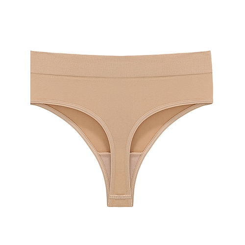 Damen Slips G-Strings Tangas Elastischer BundNightwearBaumwolle Nylon Einfarbig Mode Niedlich Blau Schwarz Weiß Gelb Rosa Winter Frühling Sommer Herbst Winter Image