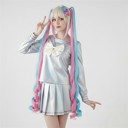 Anime Kleid Outfits Maskerade Cosplay-Anzüge Halloween Anime Expo Perücke Kostüm Für Damen Erwachsene Image