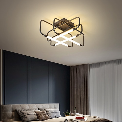 55cm 100cm LED nordische Deckenleuchte Schwarzgold Luxus Wohnzimmer Lampe einfache Kreativität neue Schlafzimmer Lampe LED Deckenleuchte Image