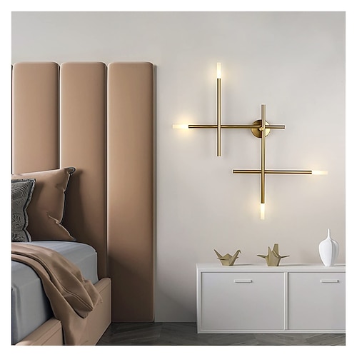 Lightinthebox LED-Wandleuchte für den Innenbereich, G4, 4 Lichter, minimalistische Wandleuchte, Heimdekoration, Beleuchtungskörper, Innenbeleuchtung für Wohnzimmer, Schlafzimmer, 110–240 V Image