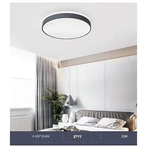 LED-Deckenleuchte moderne runde geometrische Formen Einbauleuchten Metallsektor lackierte Oberflächen modernes Wohnzimmer Esszimmer Schlafzimmer 40cm 50cm 110-120v 220-240v Image