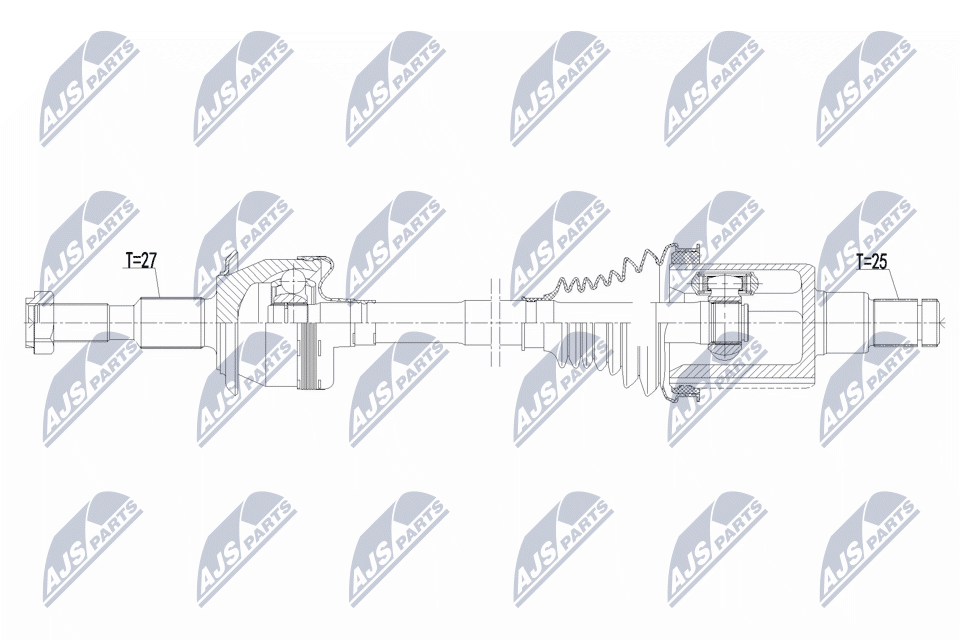 NTY Antriebswelle npwfr215 für Ford
