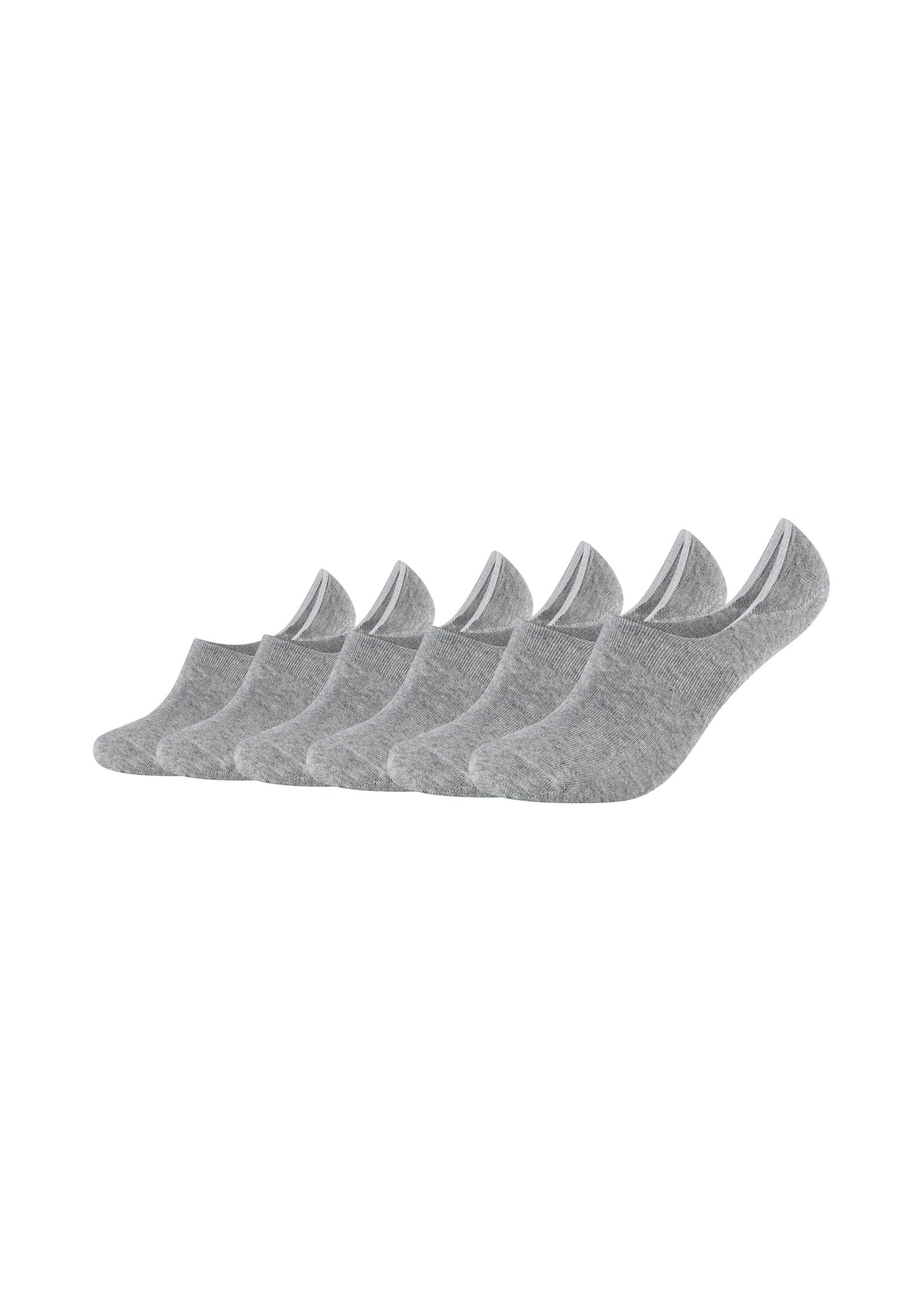 Füßlinge CAMANO "6er Pack", Herren, Gr. 39-42, grau, 74% Baumwolle, 24% Polyamid, 2% Elasthan, uni, Socken Image