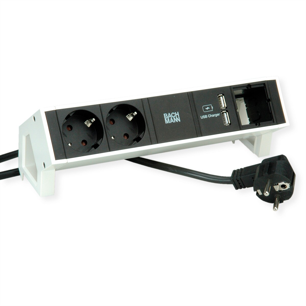 BACHMANN DESK2 2x Schutzkontakt 1x USB Charger 1x CM Image