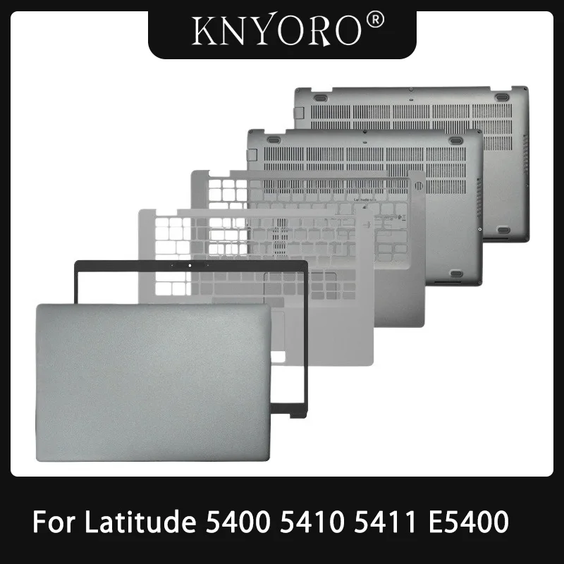 Neue Für Latitude 5400 5410 5411 E 5400 Laptop LCD Back Cover Front Lünette Rahmen Palmrest Top Fall Bottom Shell Silber gehäuse Fall Image